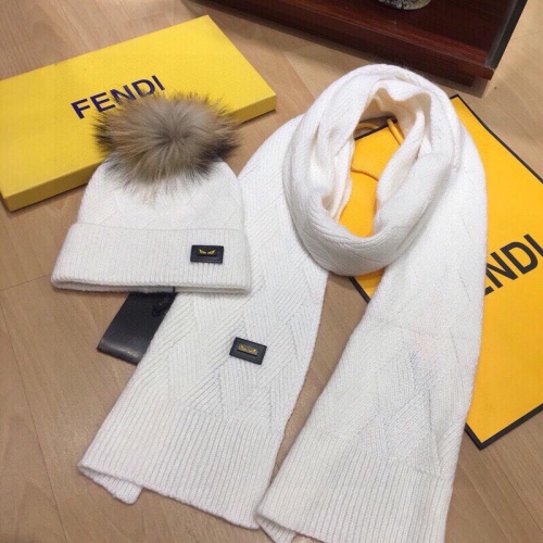 Replica Fendi Hat and Scarf Set #1265144 $52.00 USD for Wholesale