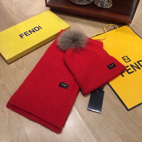 Fendi Hat and Scarf Set #1265145 $52.00 USD, Wholesale Replica Fendi Hat and Scarf and Glove Set