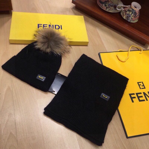 Fendi Hat and Scarf Set #1265147 $52.00 USD, Wholesale Replica Fendi Hat and Scarf and Glove Set