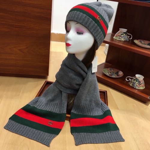 Replica Gucci Hat and Scarf Set #1265170 $52.00 USD for Wholesale