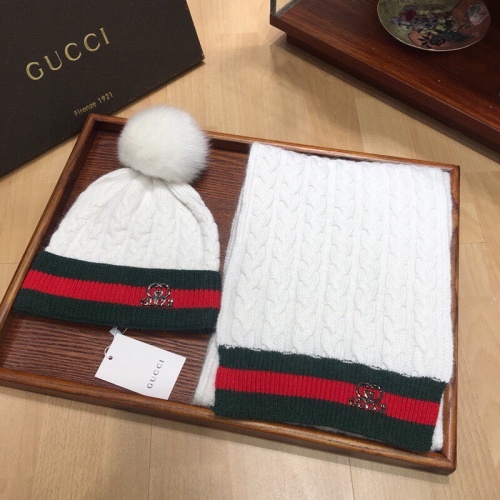 Gucci Hat and Scarf Set #1265172 $56.00 USD, Wholesale Replica Gucci Hat and Scarf and Glove Set