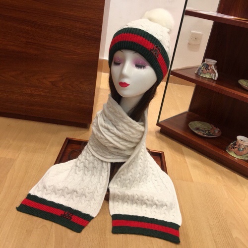 Replica Gucci Hat and Scarf Set #1265172 $56.00 USD for Wholesale