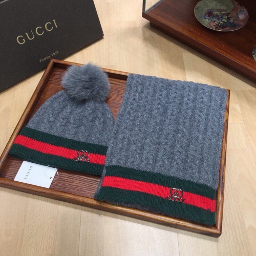 Gucci Hat and Scarf Set #1265173 $56.00 USD, Wholesale Replica Gucci Hat and Scarf and Glove Set