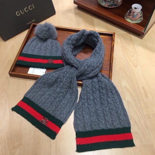 Replica Gucci Hat and Scarf Set #1265173 $56.00 USD for Wholesale