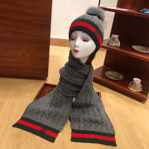 Replica Gucci Hat and Scarf Set #1265173 $56.00 USD for Wholesale