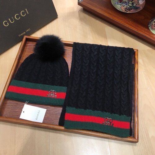 Gucci Hat and Scarf Set #1265174 $56.00 USD, Wholesale Replica Gucci Hat and Scarf and Glove Set