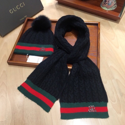 Replica Gucci Hat and Scarf Set #1265174 $56.00 USD for Wholesale