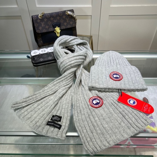 Canada Goose Hat and Scarf Set #1265182 $45.00 USD, Wholesale Replica Canada Goose Hat and Scarf and Glove Set