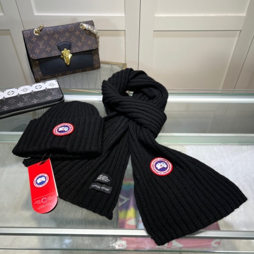 Canada Goose Hat and Scarf Set #1265184 $45.00 USD, Wholesale Replica Canada Goose Hat and Scarf and Glove Set