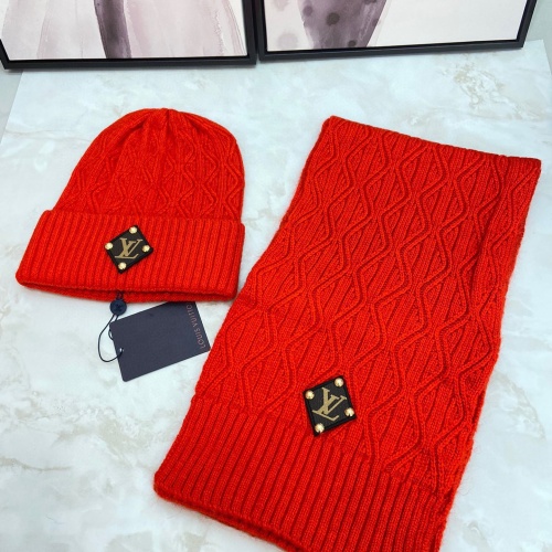 Louis Vuitton LV Hat and Scarf Set #1265188 $48.00 USD, Wholesale Replica Louis Vuitton LV Hat and Scarf and Glove Set