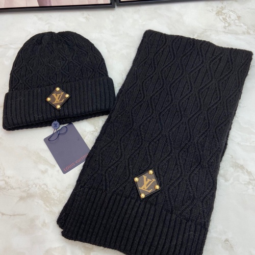 Louis Vuitton LV Hat and Scarf Set #1265190 $48.00 USD, Wholesale Replica Louis Vuitton LV Hat and Scarf and Glove Set