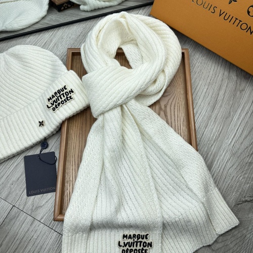 Louis Vuitton LV Hat and Scarf Set #1265197 $48.00 USD, Wholesale Replica Louis Vuitton LV Hat and Scarf and Glove Set