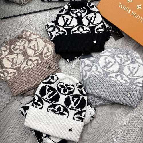 Replica Louis Vuitton LV Hat and Scarf Set #1265204 $52.00 USD for Wholesale