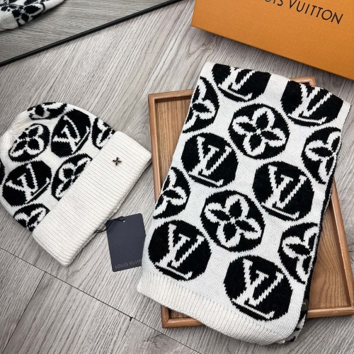 Louis Vuitton LV Hat and Scarf Set #1265206 $52.00 USD, Wholesale Replica Louis Vuitton LV Hat and Scarf and Glove Set