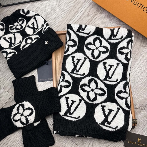 Louis Vuitton LV Hat and Scarf and Glove Set #1265209 $72.00 USD, Wholesale Replica Louis Vuitton LV Hat and Scarf and Glove Set