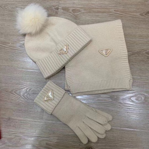 Prada Hat and Scarf and Glove Set #1265221 $72.00 USD, Wholesale Replica Prada Hat and Scarf and Glove Set