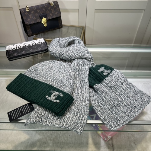 Chanel Hat and Scarf Set #1265260 $48.00 USD, Wholesale Replica Chanel Hat and Scarf and Glove Set