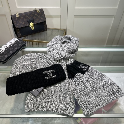 Chanel Hat and Scarf Set #1265261 $48.00 USD, Wholesale Replica Chanel Hat and Scarf and Glove Set