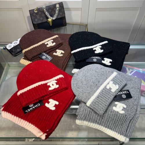 Replica Chanel Hat and Scarf Set #1265262 $48.00 USD for Wholesale