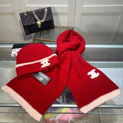 Chanel Hat and Scarf Set #1265264 $48.00 USD, Wholesale Replica Chanel Hat and Scarf and Glove Set