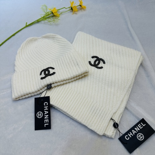 Chanel Hat and Scarf Set #1265266 $48.00 USD, Wholesale Replica Chanel Hat and Scarf and Glove Set