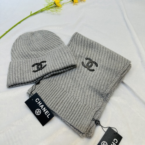 Chanel Hat and Scarf Set #1265268 $48.00 USD, Wholesale Replica Chanel Hat and Scarf and Glove Set