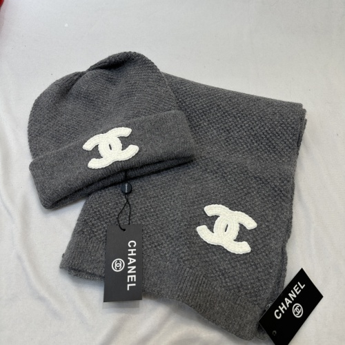 Chanel Hat and Scarf Set #1265275 $48.00 USD, Wholesale Replica Chanel Hat and Scarf and Glove Set