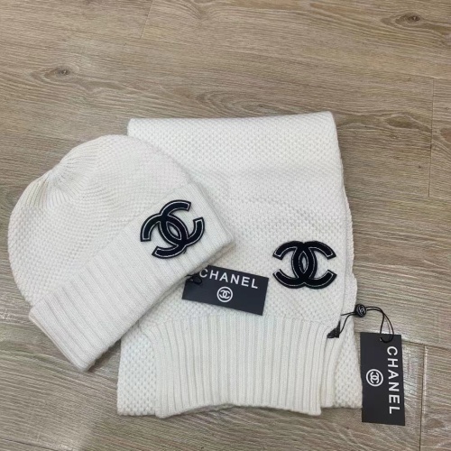 Chanel Hat and Scarf Set #1265279 $45.00 USD, Wholesale Replica Chanel Hat and Scarf and Glove Set