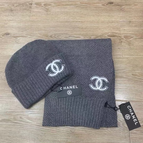 Chanel Hat and Scarf Set #1265282 $45.00 USD, Wholesale Replica Chanel Hat and Scarf and Glove Set