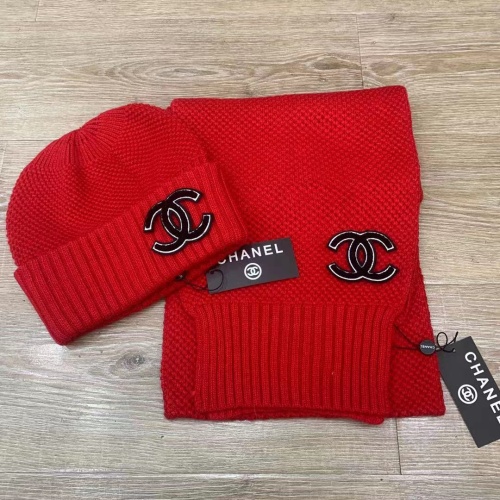 Chanel Hat and Scarf Set #1265283 $45.00 USD, Wholesale Replica Chanel Hat and Scarf and Glove Set