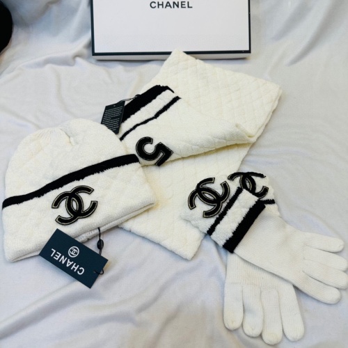 Replica Chanel Hat and Scarf and Glove Set #1265285 $72.00 USD for Wholesale