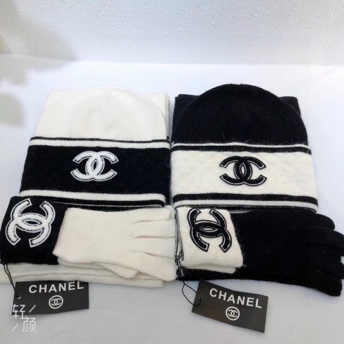 Replica Chanel Hat and Scarf and Glove Set #1265287 $72.00 USD for Wholesale