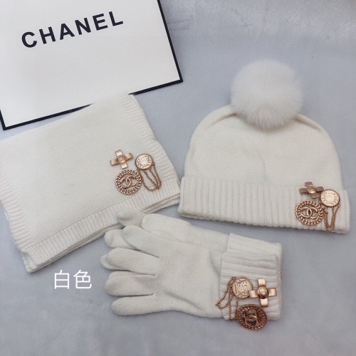 Chanel Hat and Scarf and Glove Set #1265289 $76.00 USD, Wholesale Replica Chanel Hat and Scarf and Glove Set