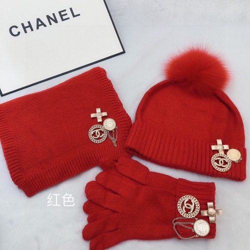 Chanel Hat and Scarf and Glove Set #1265292 $76.00 USD, Wholesale Replica Chanel Hat and Scarf and Glove Set