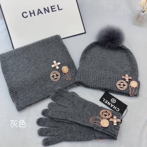 Chanel Hat and Scarf and Glove Set #1265293 $76.00 USD, Wholesale Replica Chanel Hat and Scarf and Glove Set