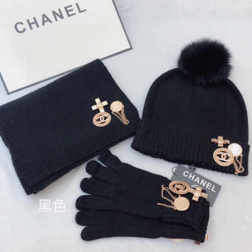 Chanel Hat and Scarf and Glove Set #1265294 $76.00 USD, Wholesale Replica Chanel Hat and Scarf and Glove Set