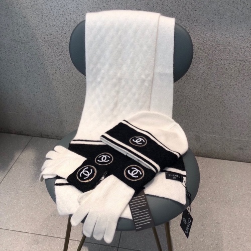 Replica Chanel Hat and Scarf and Glove Set #1265295 $76.00 USD for Wholesale