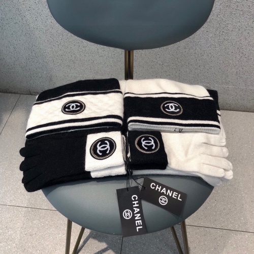 Replica Chanel Hat and Scarf and Glove Set #1265295 $76.00 USD for Wholesale