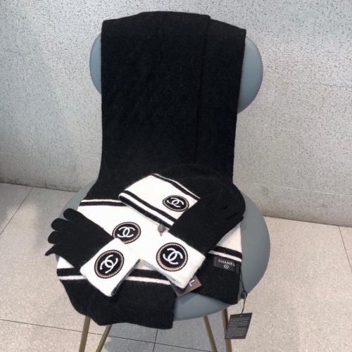 Replica Chanel Hat and Scarf and Glove Set #1265296 $76.00 USD for Wholesale