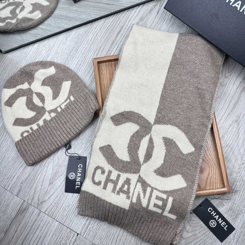 Chanel Hat and Scarf Set #1265315 $52.00 USD, Wholesale Replica Chanel Hat and Scarf and Glove Set