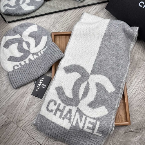 Chanel Hat and Scarf Set #1265317 $52.00 USD, Wholesale Replica Chanel Hat and Scarf and Glove Set