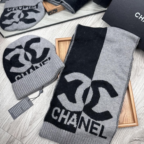 Chanel Hat and Scarf Set #1265321 $52.00 USD, Wholesale Replica Chanel Hat and Scarf and Glove Set