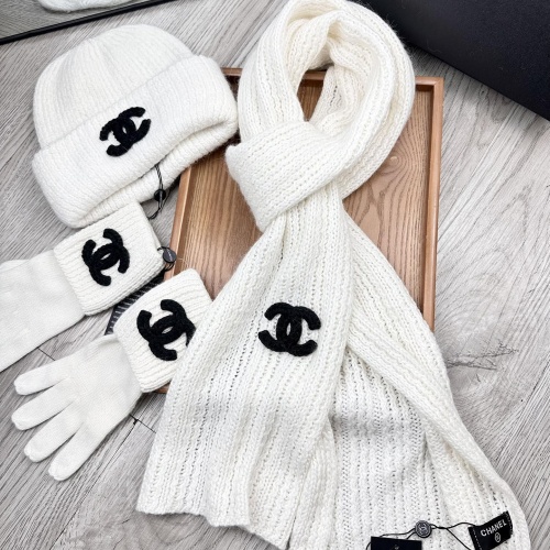 Replica Chanel Hat and Scarf and Glove Set #1265328 $72.00 USD for Wholesale