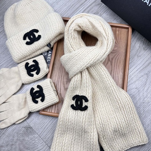 Replica Chanel Hat and Scarf and Glove Set #1265329 $72.00 USD for Wholesale