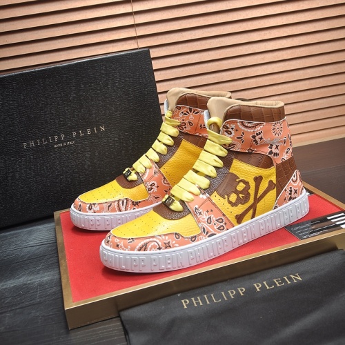 Philipp Plein PP High Tops Shoes For Men #1265780 $105.00 USD, Wholesale Replica Philipp Plein PP High Tops Shoes