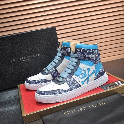 Philipp Plein PP High Tops Shoes For Men #1265781 $105.00 USD, Wholesale Replica Philipp Plein PP High Tops Shoes