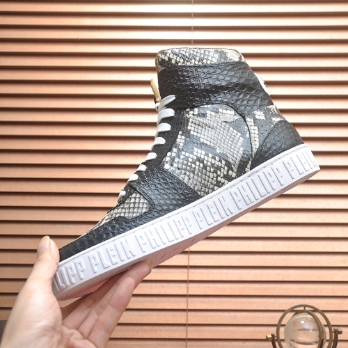 Replica Philipp Plein PP High Tops Shoes For Men #1265785 $105.00 USD for Wholesale