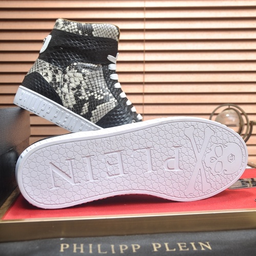 Replica Philipp Plein PP High Tops Shoes For Men #1265785 $105.00 USD for Wholesale