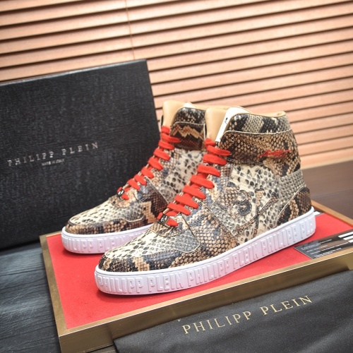 Philipp Plein PP High Tops Shoes For Men #1265786 $105.00 USD, Wholesale Replica Philipp Plein PP High Tops Shoes