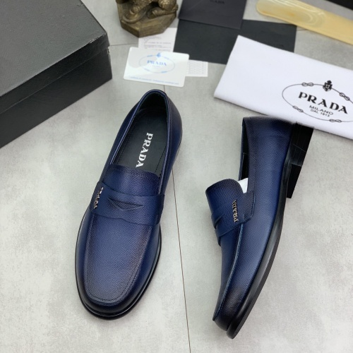 Prada Leather Shoes For Men #1265815 $98.00 USD, Wholesale Replica Prada Leather Shoes